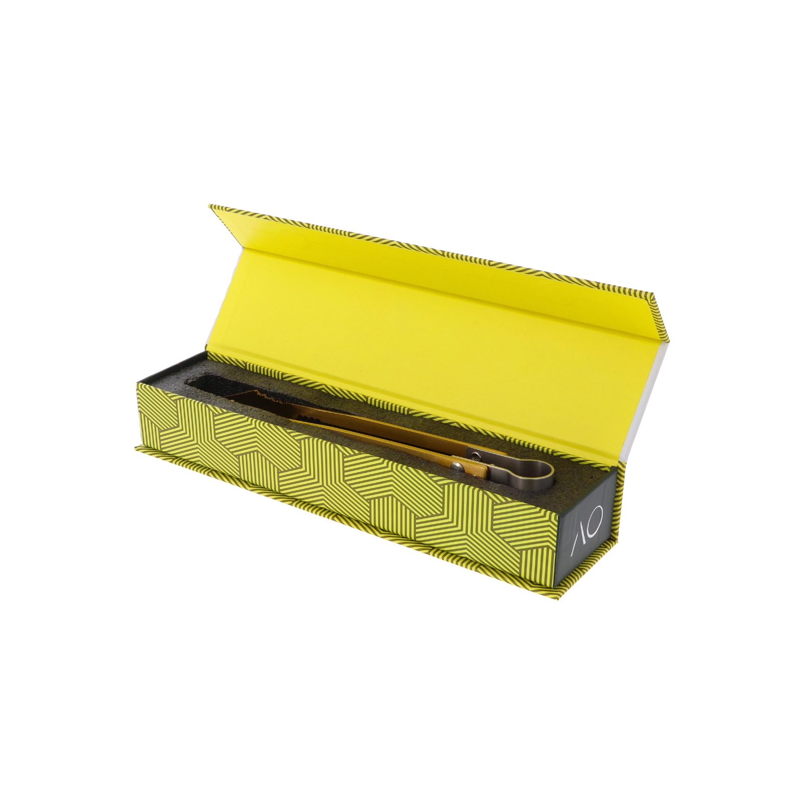 PINCE CHARBON AO COITELO GOLD - PACKAGING ELEGANT