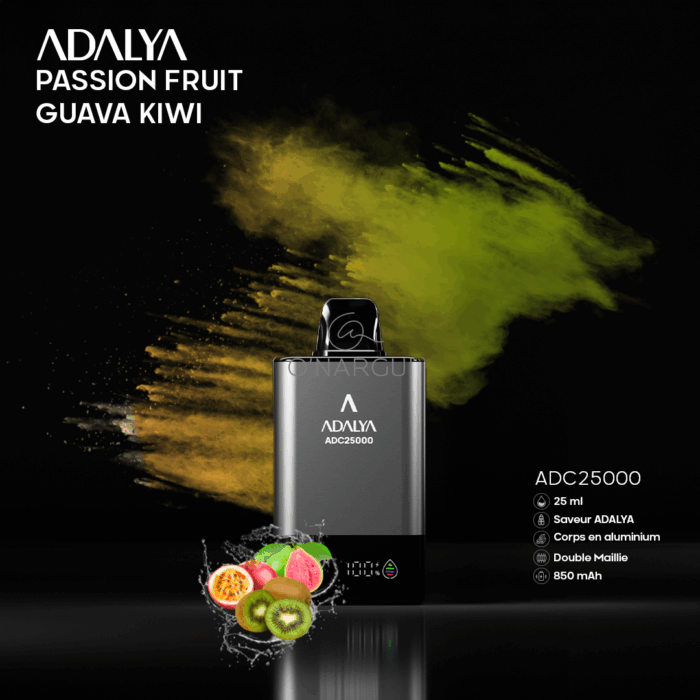 Puff Adalya 25000 Puff - PASSION FRUIT GUAVA KIWI