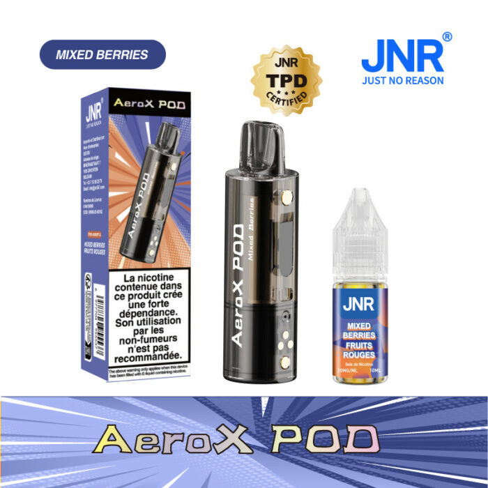 Pod Aero X JNR 32K +10ml E-liquide - Fruits Rouges